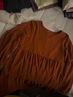 Rust colored flowy dress
